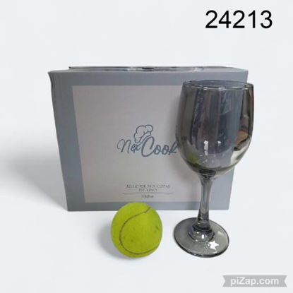 Imagen de COPA DE VINO ESFUMADO X6 330ML NEX COOK 10.25